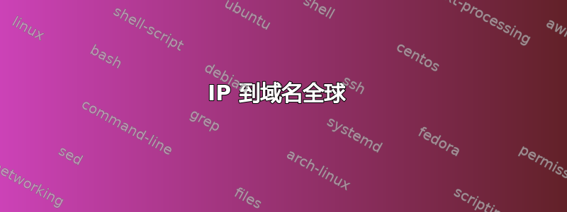 IP 到域名全球 