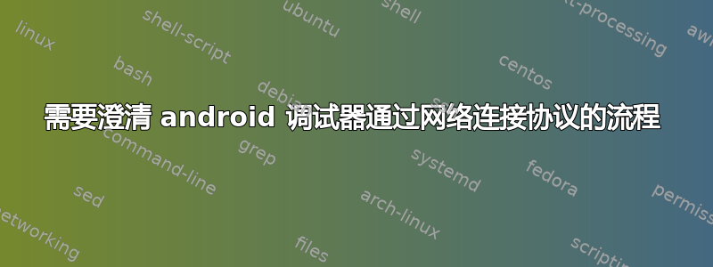 需要澄清 android 调试器通过网络连接协议的流程