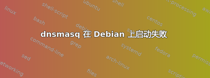 dnsmasq 在 Debian 上启动失败