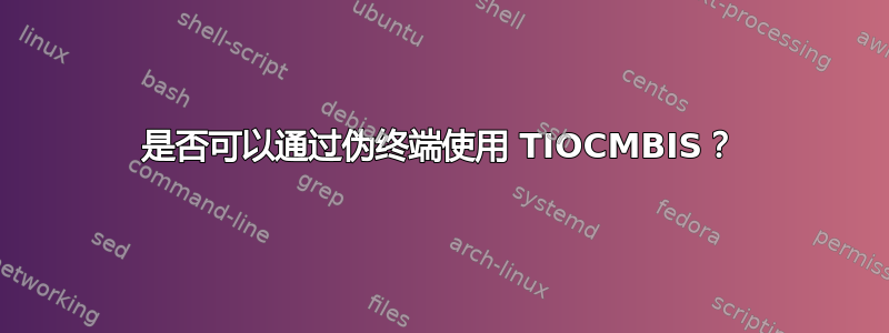 是否可以通过伪终端使用 TIOCMBIS？