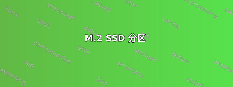 M.2 SSD 分区