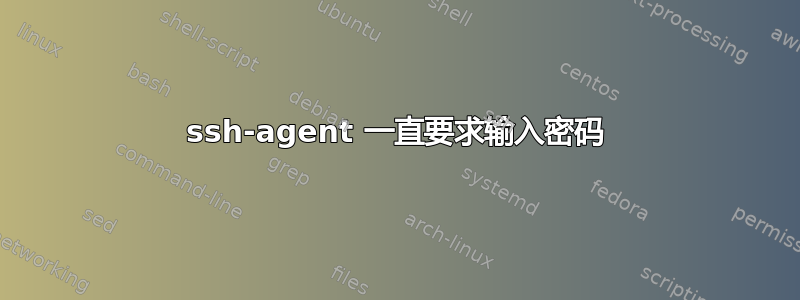 ssh-agent 一直要求输入密码