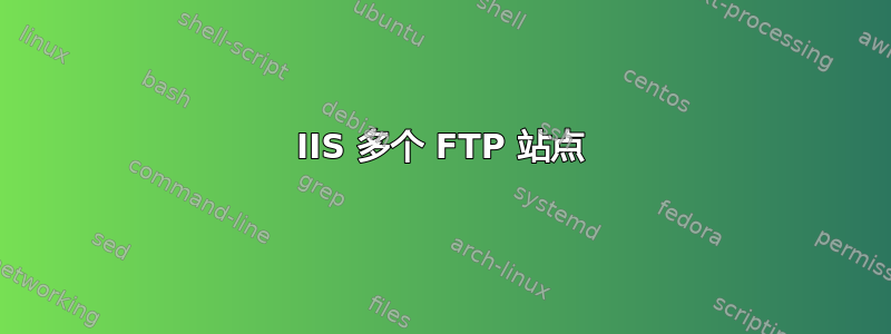 IIS 多个 FTP 站点