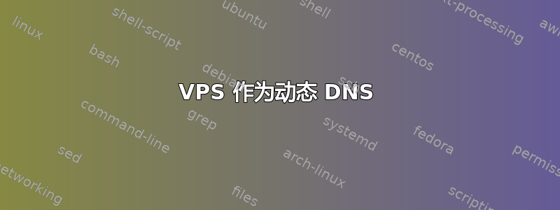 VPS 作为动态 DNS