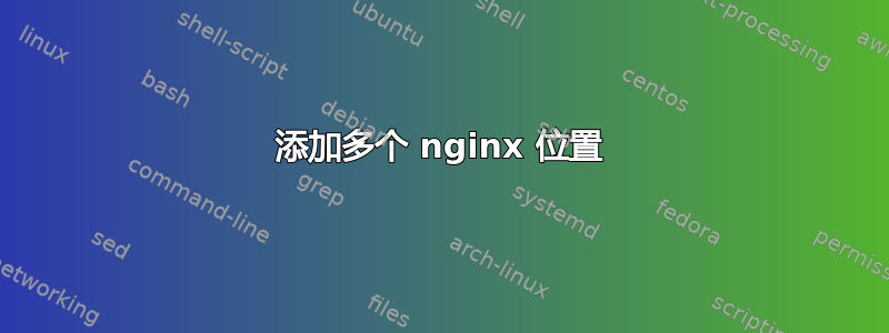 添加多个 nginx 位置