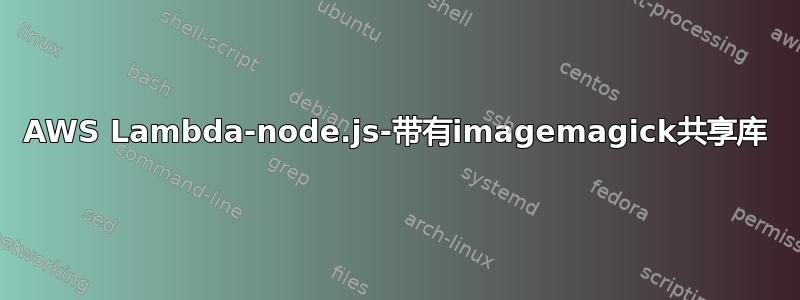 AWS Lambda-node.js-带有imagemagick共享库