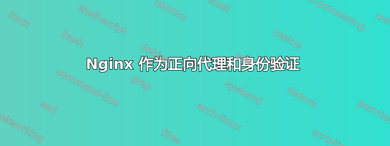 Nginx 作为正向代理和身份验证