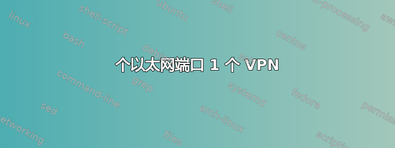 2 个以太网端口 1 个 VPN