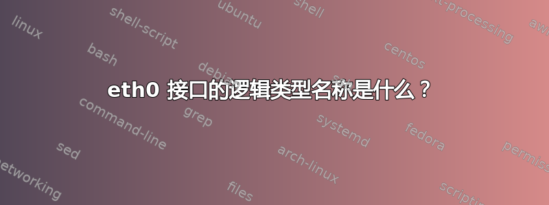 eth0 接口的逻辑类型名称是什么？