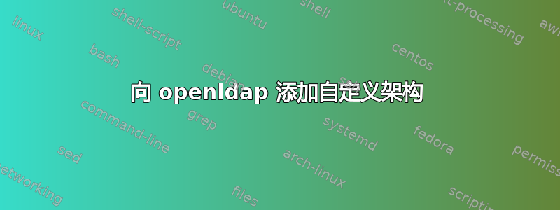向 openldap 添加自定义架构