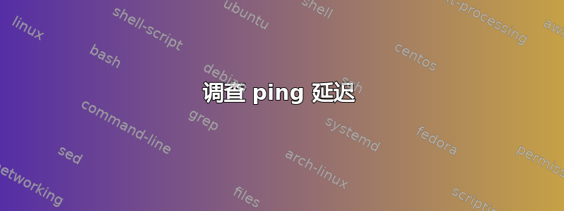 调查 ping 延迟