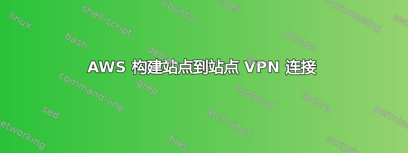 AWS 构建站点到站点 VPN 连接