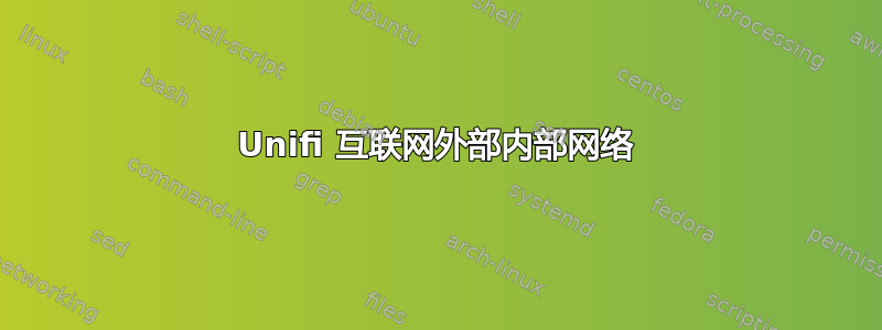 Unifi 互联网外部内部网络