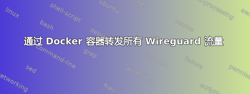 通过 Docker 容器转发所有 Wireguard 流量