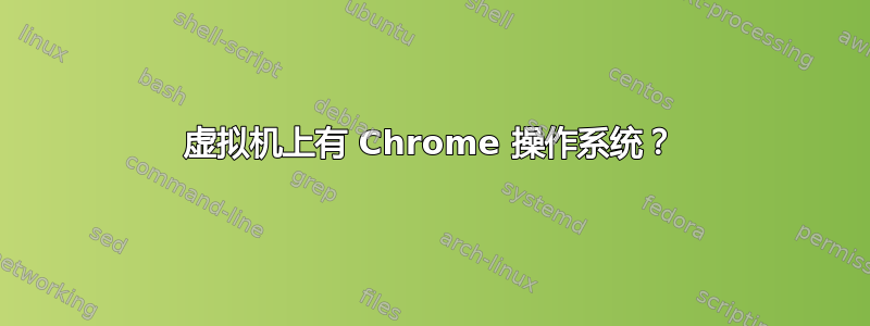 虚拟机上有 Chrome 操作系统？