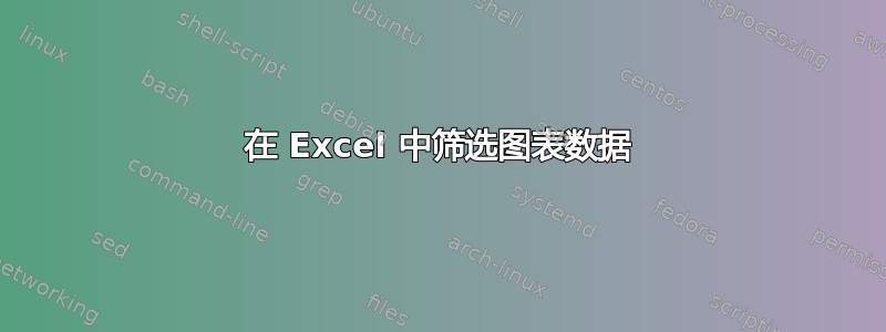 在 Excel 中筛选图表数据