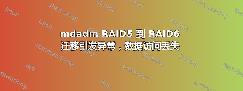 mdadm RAID5 到 RAID6 迁移引发异常，数据访问丢失