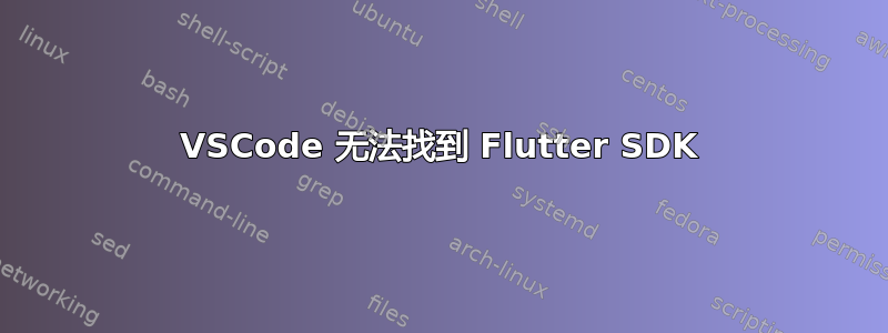 VSCode 无法找到 Flutter SDK