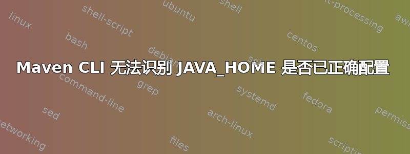 Maven CLI 无法识别 JAVA_HOME 是否已正确配置