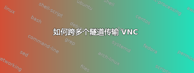 如何跨多个隧道传输 VNC