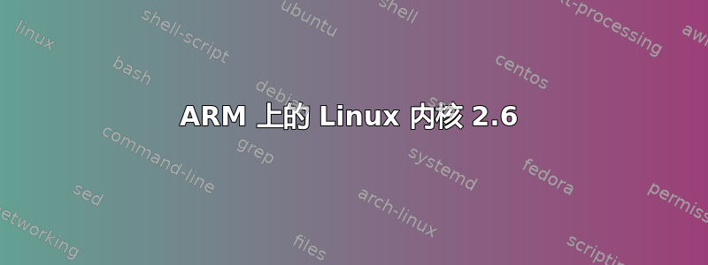 ARM 上的 Linux 内核 2.6