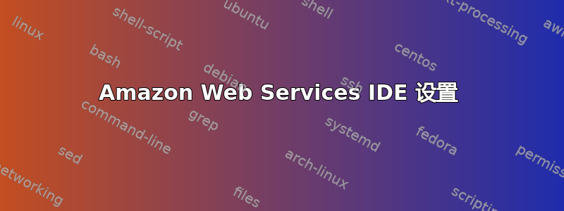 Amazon Web Services IDE 设置