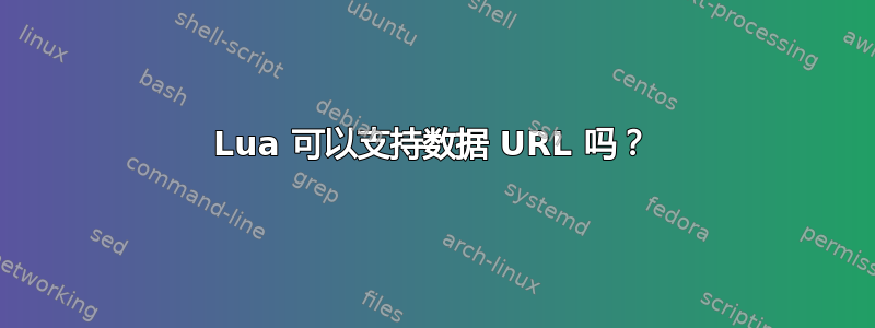 Lua 可以支持数据 URL 吗？