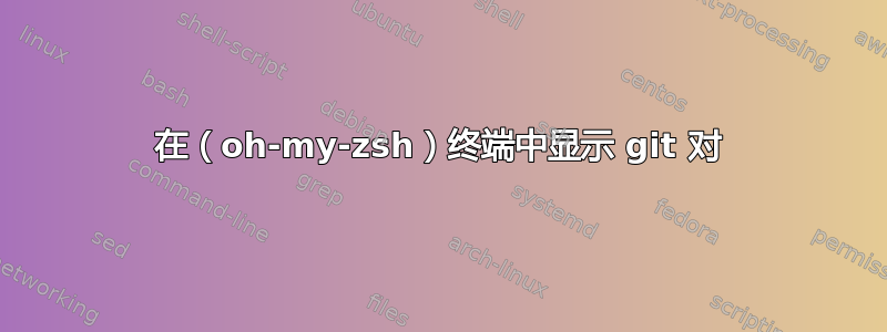 在（oh-my-zsh）终端中显示 git 对