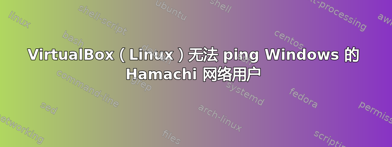 VirtualBox（Linux）无法 ping Windows 的 Hamachi 网络用户