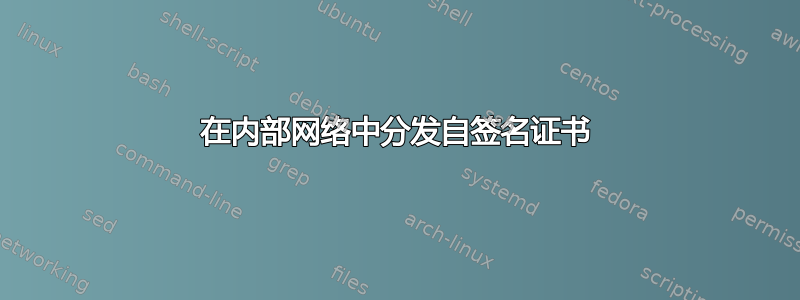 在内部网络中分发自签名证书