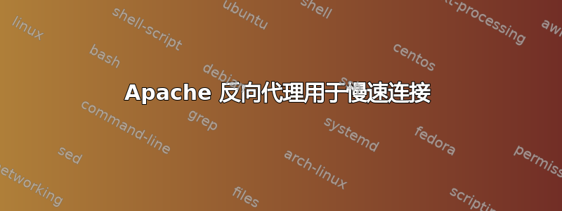 Apache 反向代理用于慢速连接