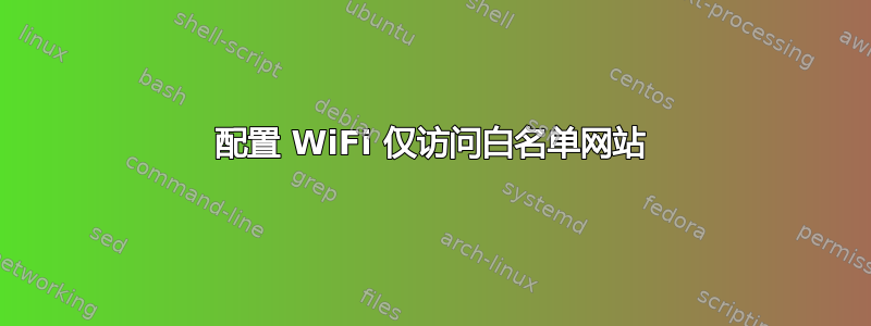 配置 WiFi 仅访问白名单网站