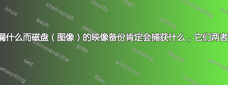 文件复制可能会遗漏什么而磁盘（图像）的映像备份肯定会捕获什么，它们两者都可能遗漏什么？