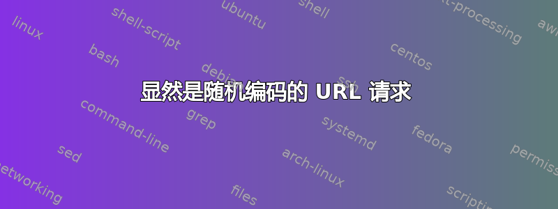 显然是随机编码的 URL 请求