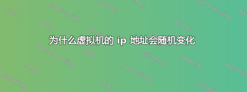 为什么虚拟机的 ip 地址会随机变化