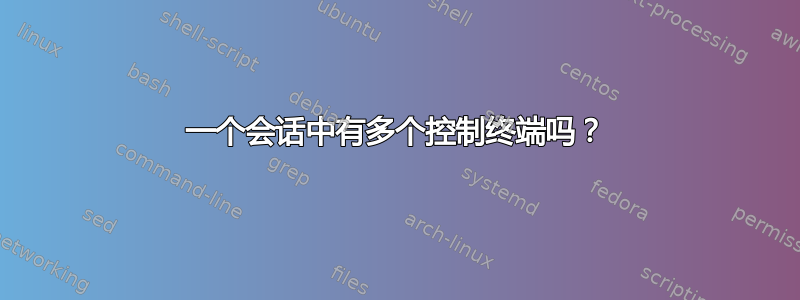 一个会话中有多个控制终端吗？