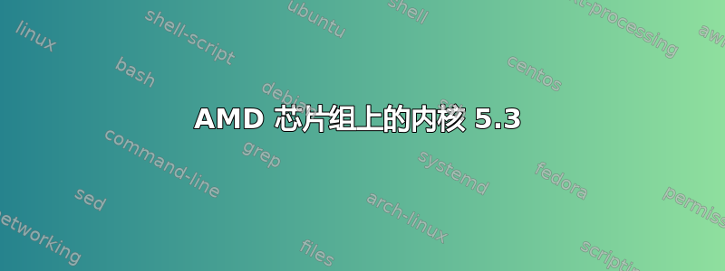 AMD 芯片组上的内核 5.3