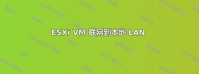 ESXi VM 联网到本地 LAN