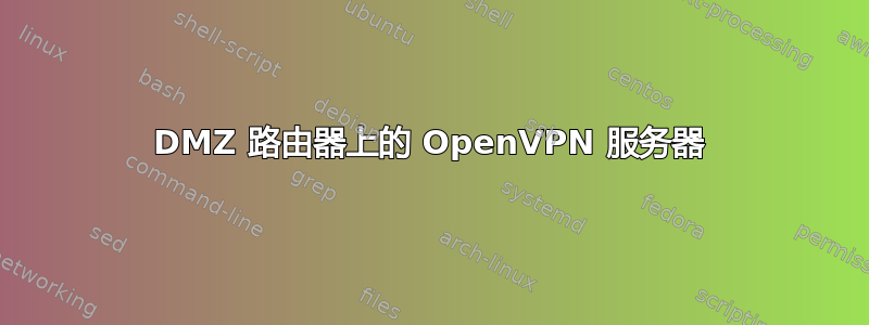 DMZ 路由器上的 OpenVPN 服务器