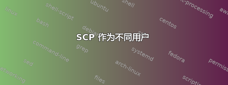 SCP 作为不同用户