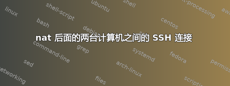 nat 后面的两台计算机之间的 SSH 连接