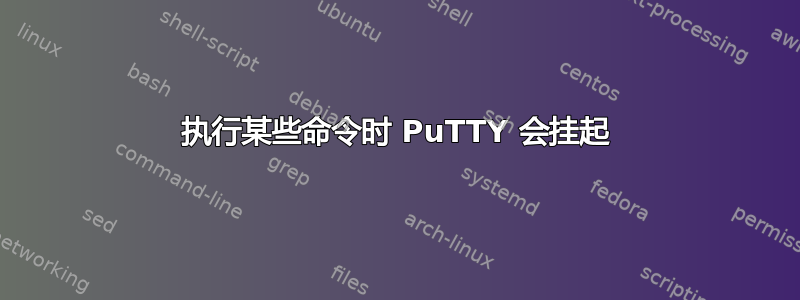 执行某些命令时 PuTTY 会挂起