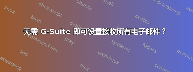 无需 G-Suite 即可设置接收所有电子邮件？