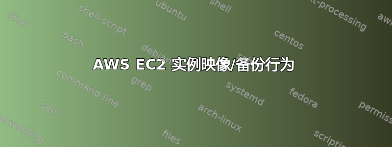 AWS EC2 实例映像/备份行为