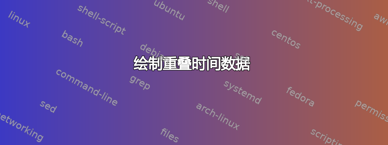 绘制重叠时间数据