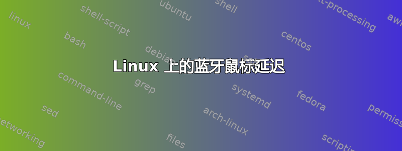 Linux 上的蓝牙鼠标延迟