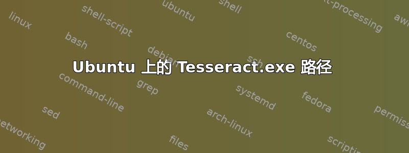 Ubuntu 上的 Tesseract.exe 路径