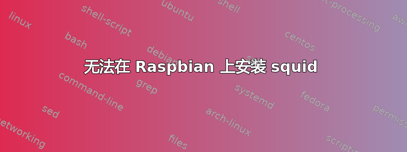 无法在 Raspbian 上安装 squid