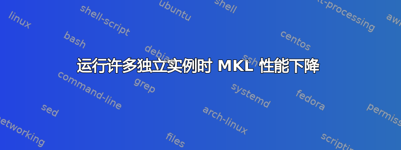 运行许多独立实例时 MKL 性能下降