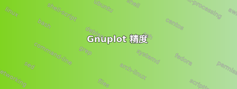 Gnuplot 精度